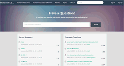 Desktop Screenshot of homeworklib.com